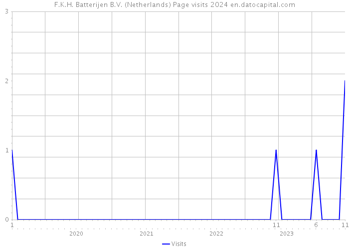 F.K.H. Batterijen B.V. (Netherlands) Page visits 2024 