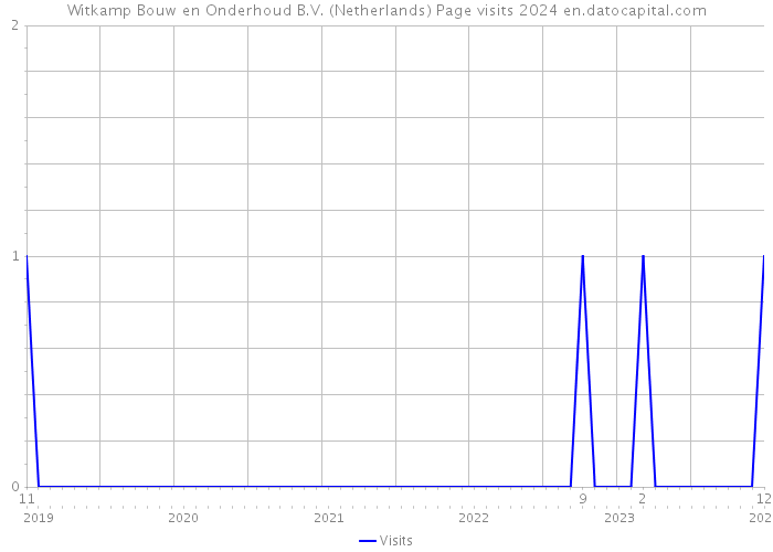 Witkamp Bouw en Onderhoud B.V. (Netherlands) Page visits 2024 