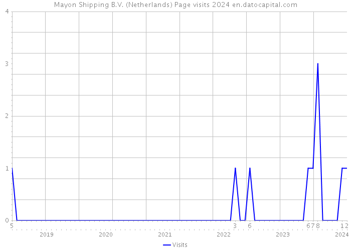 Mayon Shipping B.V. (Netherlands) Page visits 2024 