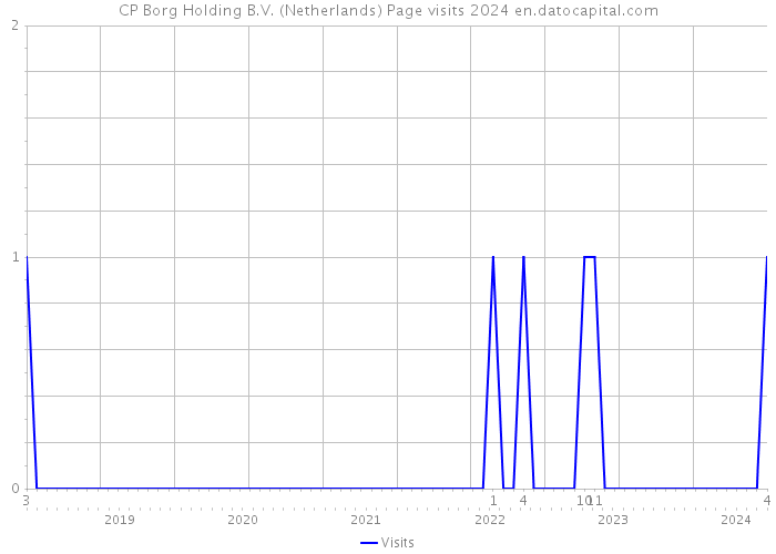 CP Borg Holding B.V. (Netherlands) Page visits 2024 