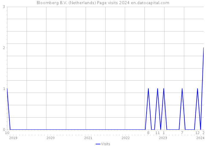 Bloomberg B.V. (Netherlands) Page visits 2024 