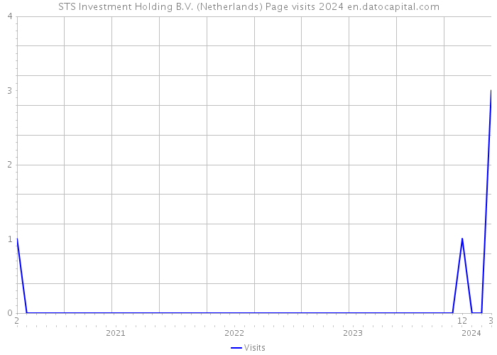 STS Investment Holding B.V. (Netherlands) Page visits 2024 