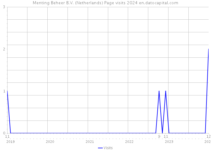 Menting Beheer B.V. (Netherlands) Page visits 2024 