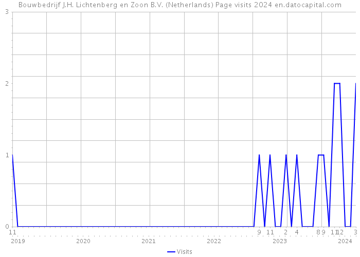 Bouwbedrijf J.H. Lichtenberg en Zoon B.V. (Netherlands) Page visits 2024 