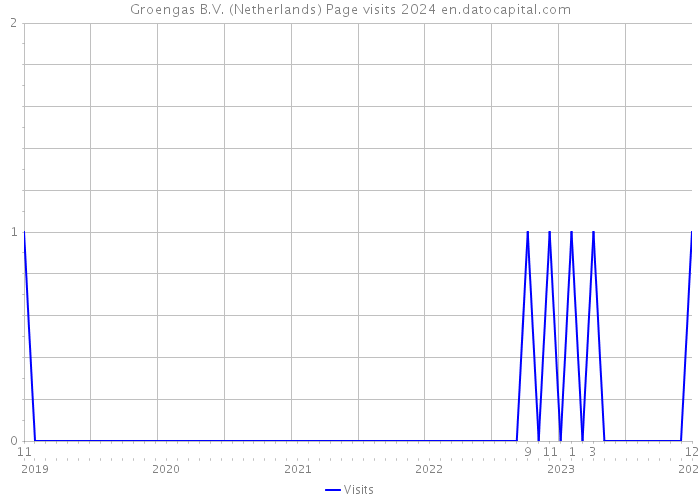 Groengas B.V. (Netherlands) Page visits 2024 