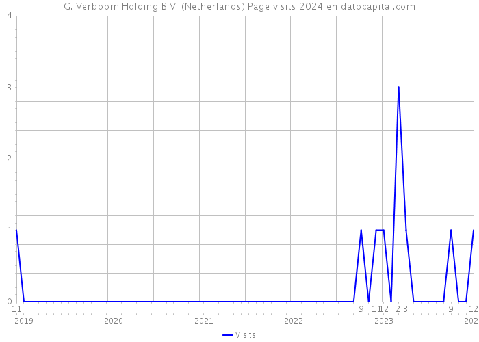 G. Verboom Holding B.V. (Netherlands) Page visits 2024 