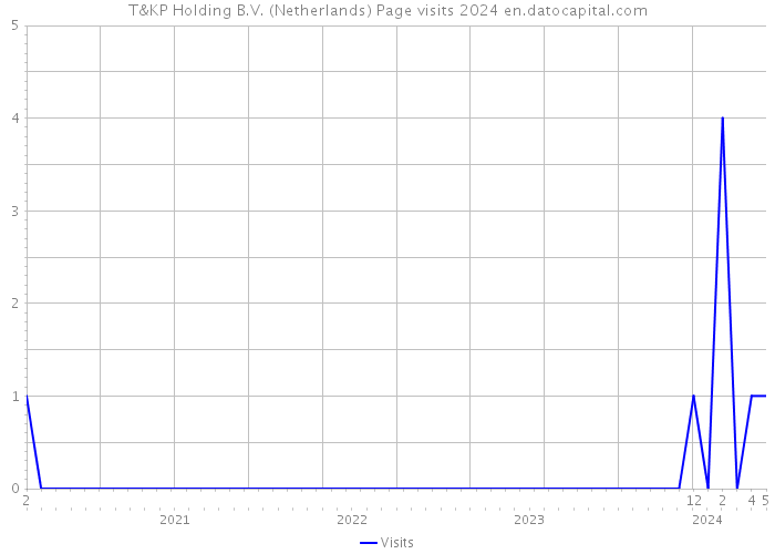 T&KP Holding B.V. (Netherlands) Page visits 2024 