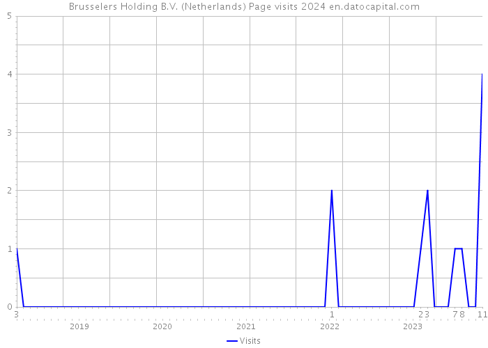 Brusselers Holding B.V. (Netherlands) Page visits 2024 