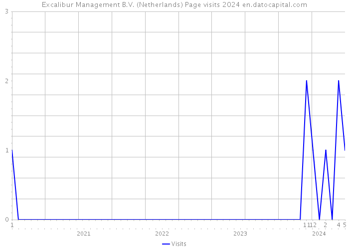 Excalibur Management B.V. (Netherlands) Page visits 2024 