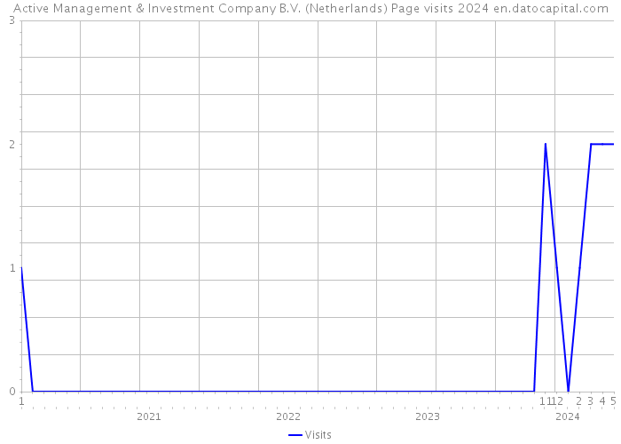 Active Management & Investment Company B.V. (Netherlands) Page visits 2024 