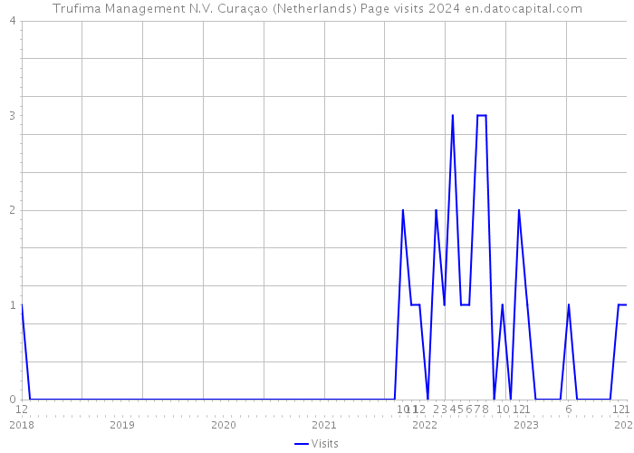 Trufima Management N.V. Curaçao (Netherlands) Page visits 2024 