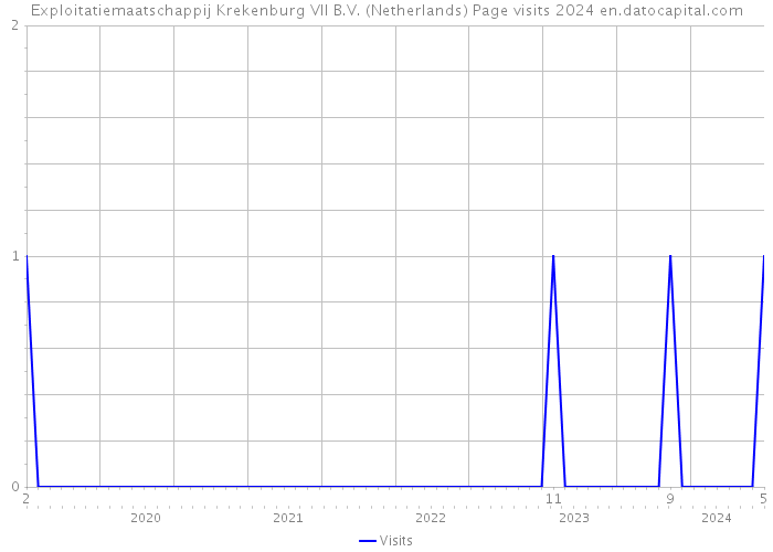 Exploitatiemaatschappij Krekenburg VII B.V. (Netherlands) Page visits 2024 