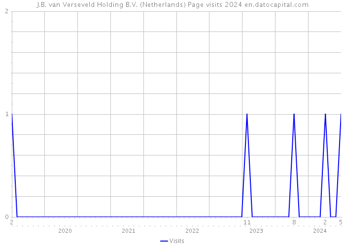 J.B. van Verseveld Holding B.V. (Netherlands) Page visits 2024 