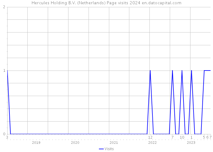 Hercules Holding B.V. (Netherlands) Page visits 2024 
