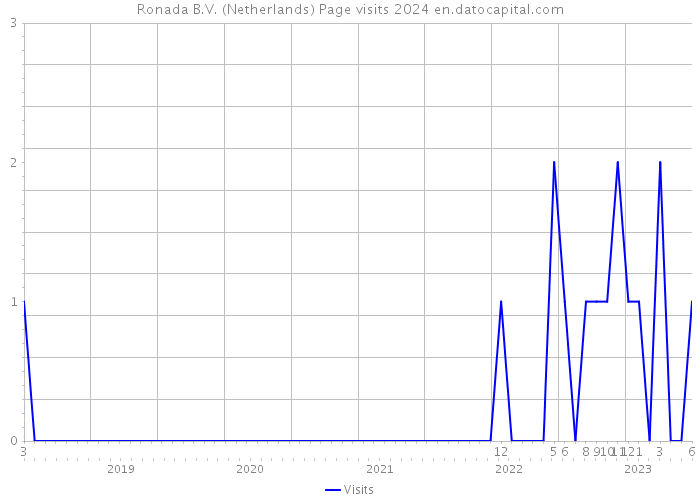 Ronada B.V. (Netherlands) Page visits 2024 