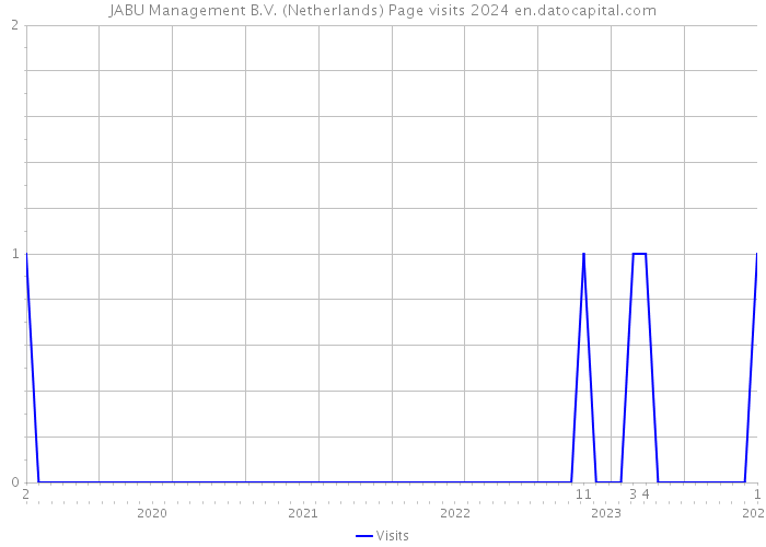 JABU Management B.V. (Netherlands) Page visits 2024 
