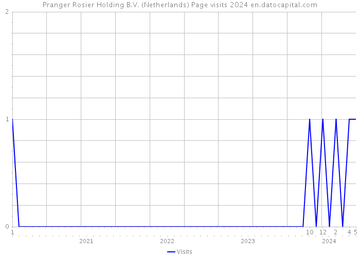 Pranger Rosier Holding B.V. (Netherlands) Page visits 2024 