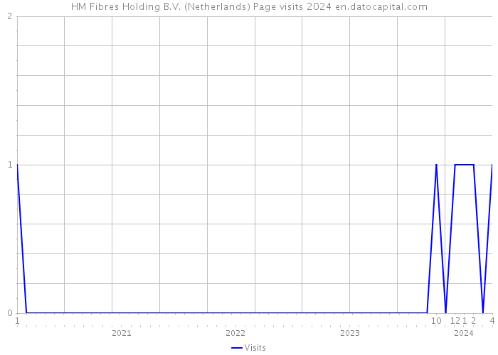HM Fibres Holding B.V. (Netherlands) Page visits 2024 