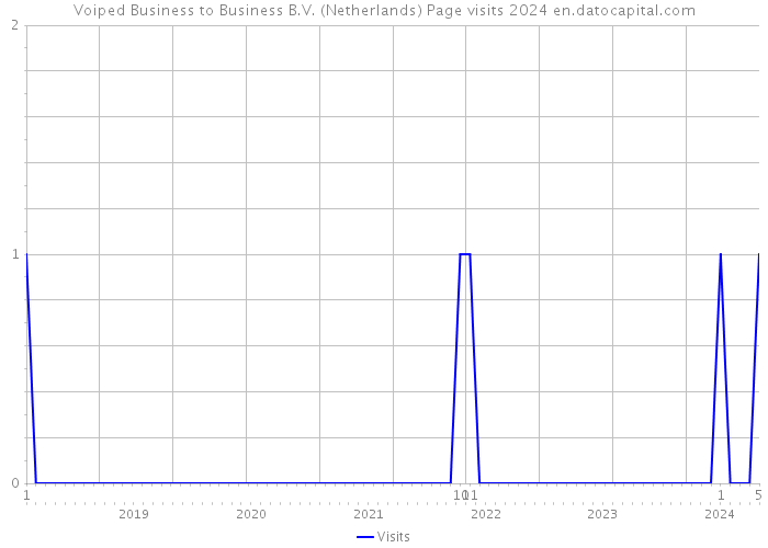 Voiped Business to Business B.V. (Netherlands) Page visits 2024 