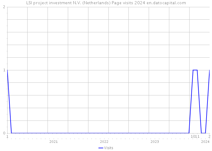 LSI project investment N.V. (Netherlands) Page visits 2024 