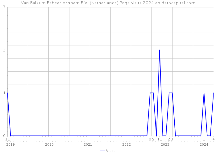 Van Balkum Beheer Arnhem B.V. (Netherlands) Page visits 2024 