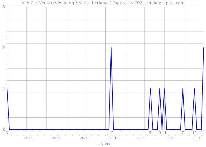 Van Gils Ventures Holding B.V. (Netherlands) Page visits 2024 