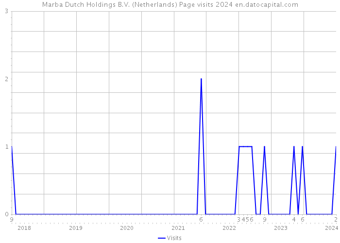 Marba Dutch Holdings B.V. (Netherlands) Page visits 2024 