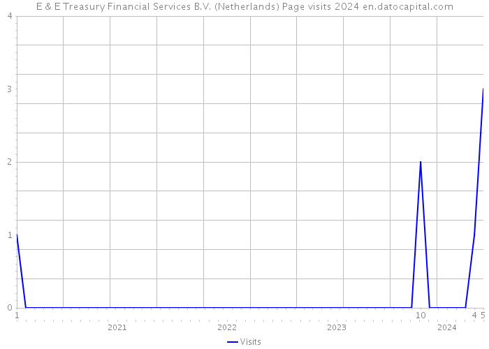 E & E Treasury Financial Services B.V. (Netherlands) Page visits 2024 