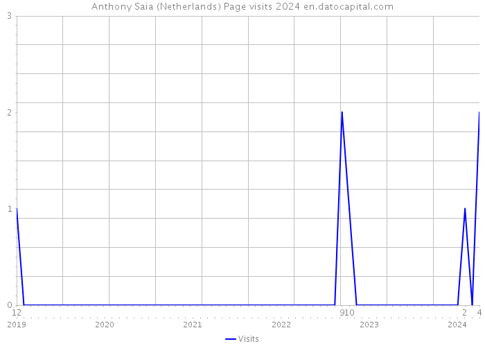 Anthony Saia (Netherlands) Page visits 2024 