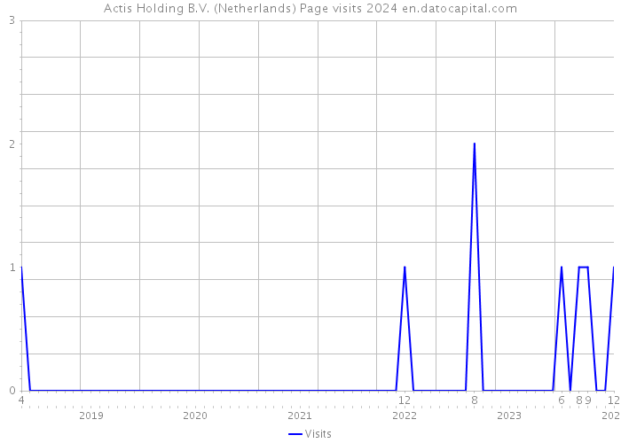 Actis Holding B.V. (Netherlands) Page visits 2024 