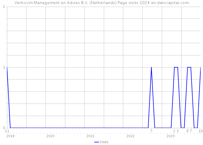 Verboom Management en Advies B.V. (Netherlands) Page visits 2024 