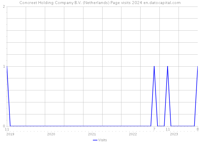 Concreet Holding Company B.V. (Netherlands) Page visits 2024 