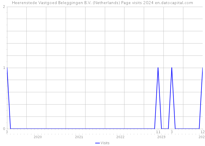 Heerenstede Vastgoed Beleggingen B.V. (Netherlands) Page visits 2024 