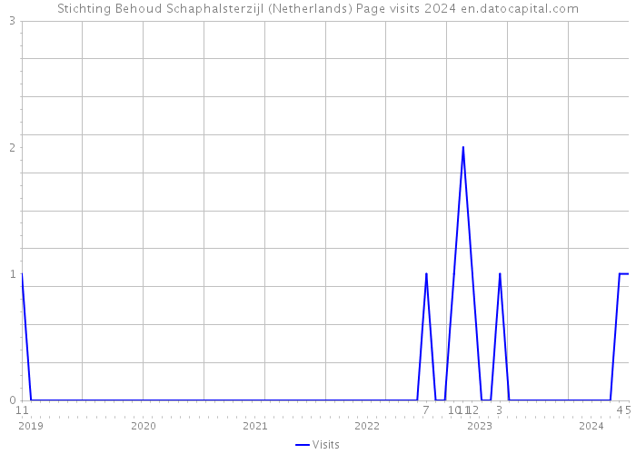 Stichting Behoud Schaphalsterzijl (Netherlands) Page visits 2024 