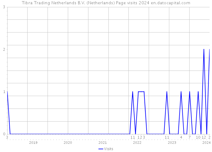 Tibra Trading Netherlands B.V. (Netherlands) Page visits 2024 