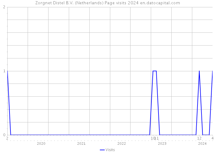 Zorgnet Distel B.V. (Netherlands) Page visits 2024 