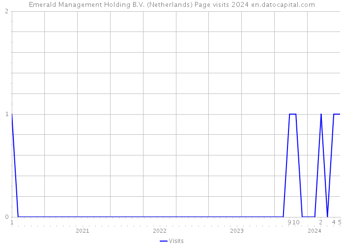 Emerald Management Holding B.V. (Netherlands) Page visits 2024 