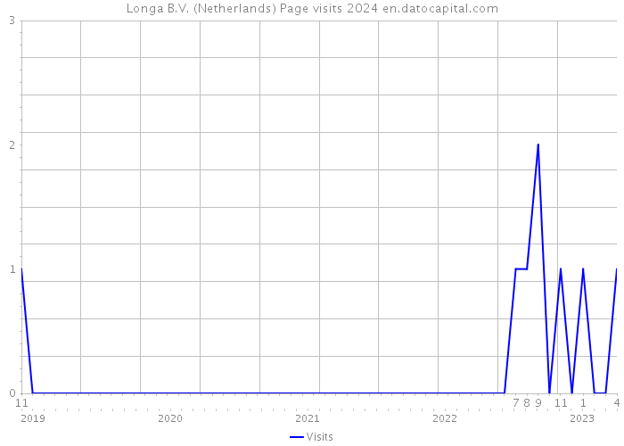 Longa B.V. (Netherlands) Page visits 2024 