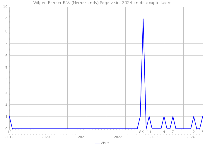 Wilgen Beheer B.V. (Netherlands) Page visits 2024 