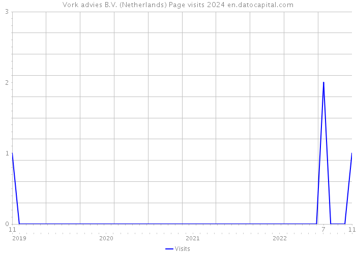 Vork advies B.V. (Netherlands) Page visits 2024 