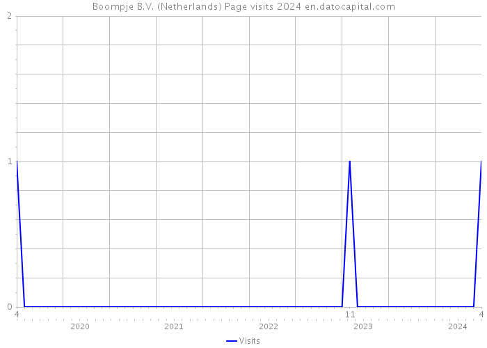 Boompje B.V. (Netherlands) Page visits 2024 