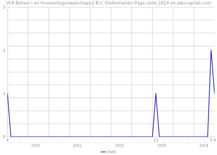 VKR Beheer- en Investeringsmaatschappij B.V. (Netherlands) Page visits 2024 