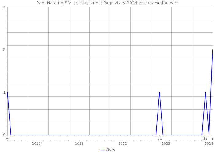 Pool Holding B.V. (Netherlands) Page visits 2024 