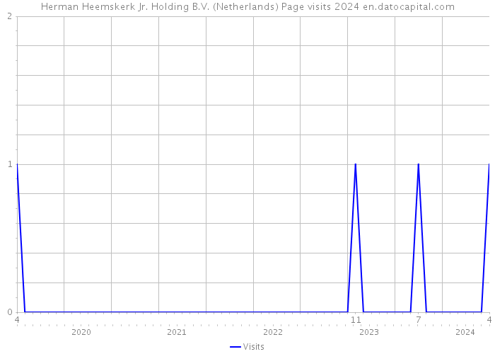 Herman Heemskerk Jr. Holding B.V. (Netherlands) Page visits 2024 