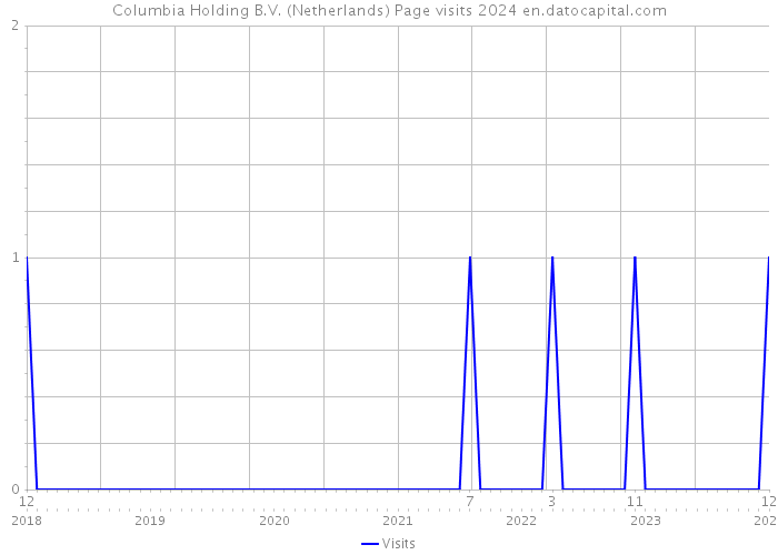 Columbia Holding B.V. (Netherlands) Page visits 2024 