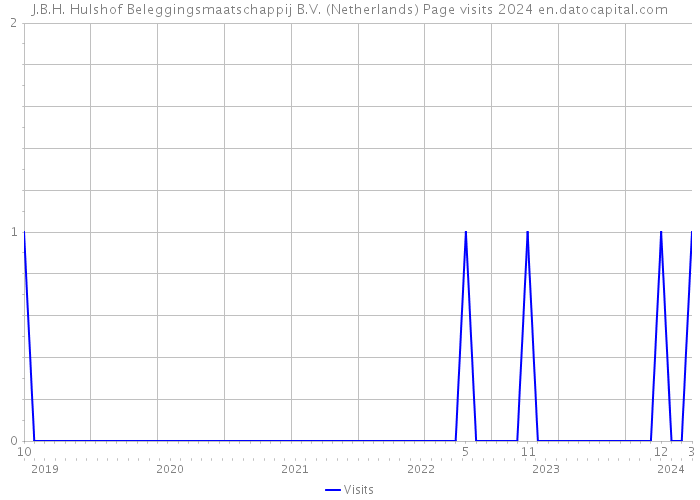 J.B.H. Hulshof Beleggingsmaatschappij B.V. (Netherlands) Page visits 2024 