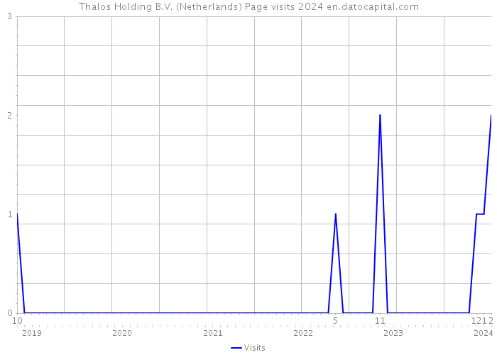 Thalos Holding B.V. (Netherlands) Page visits 2024 