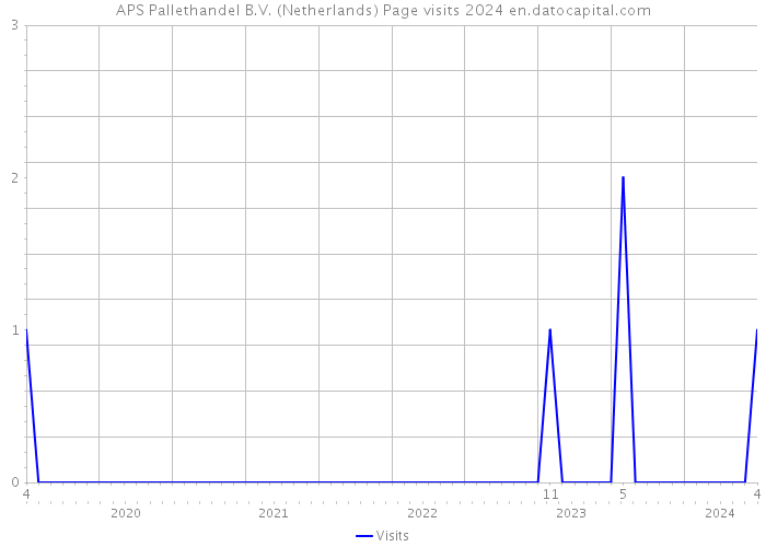 APS Pallethandel B.V. (Netherlands) Page visits 2024 