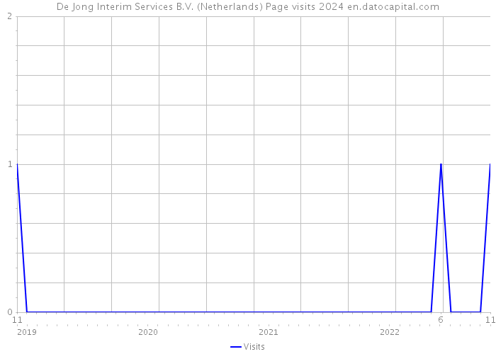 De Jong Interim Services B.V. (Netherlands) Page visits 2024 