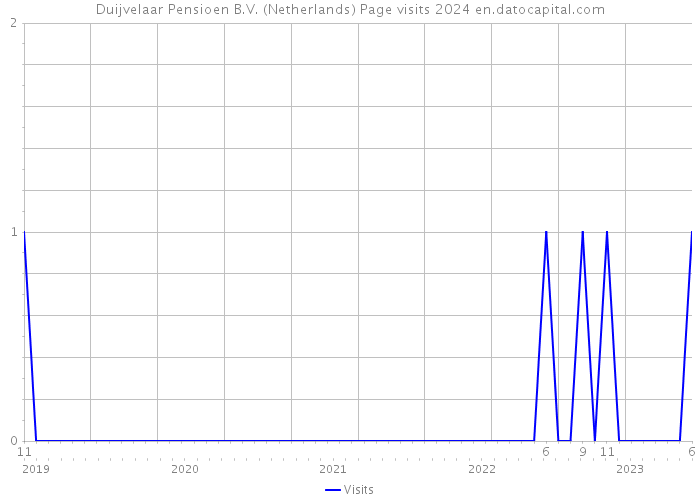Duijvelaar Pensioen B.V. (Netherlands) Page visits 2024 